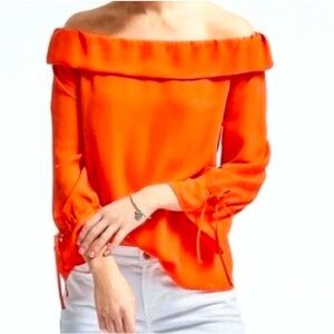 🎈Sale🎈Banana Republic Off The Shoulder Blouse With 3/4 Sleeves